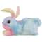 7" Multicolor Plush Pastel Easter Bunny Figurine